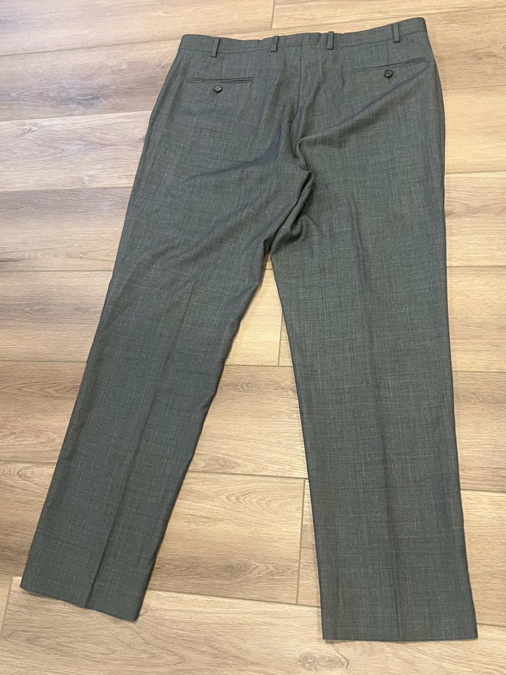 Lauren Ralph Lauren 100% Wool Charcoal Gray Two-Piece Suit 46 Chest 38 Waist - Picture 16 of 16